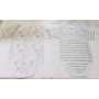 Body Maniche Corte Ellepi 12 Mesi 80 cm Cotone Grigio Set 2 Body Bambina
