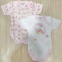 Body Maniche Corte Ellepi 18 Mese 86 cm Cotone Rosa Set 2 Body Bambino 