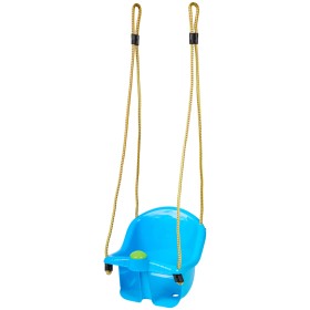 Altalena per Bambini 1 Anno Blu Seduta con Clacson e Corde
