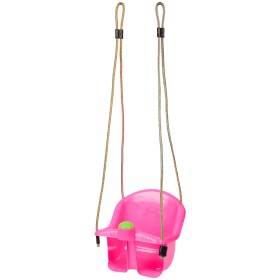 Altalena per Bambini 1 Anno Rosa Seduta con Clacson e Corde