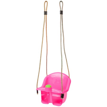 Altalena per Bambini 1 Anno Rosa Seduta con Clacson e Corde