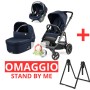 Trio Veloce TC Brio Blue Shine Lounge 2025 Peg Perego con Ovetto Reclinabile