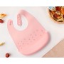 Bavaglino Silicone con Tasca Rosa Kiokids 4 Mesi+