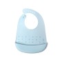 Bavaglino Silicone con Tasca Azzurro Kiokids 4 Mesi+