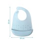 Bavaglino Silicone con Tasca Azzurro Kiokids 4 Mesi+