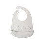 Bavaglino Silicone con Tasca Grigio Kiokids 4 Mesi+