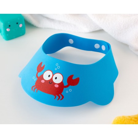 Visiera per Bagnetto Bambini per Capelli No Lacrime Blu 6 Mesi+ Kiokids