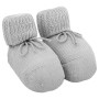 Babbucce Neonato Cotone 0-3 Mesi Grigio 1155T Bel Piccino Made in Italy