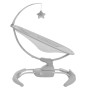 Sdraietta Neonati Elettrica Altalena con Telecomando con Movimento Oscillante Grigio Spinny Kikka Boo 0 Mesi+