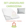 Set Lenzuola Carrozzina 2 Pezzi OMAGGIO con Prom Trio Mese