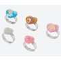 Anelli Principesse Disney Bambina Set 5 Pezzi Anellini Regolabili Scatolina Regalo Originale