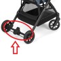 Inglesina Quid Barra Freno Ricambio Originale Nero Ruote NON Incluse