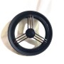 Ruota Posteriore Passeggino Veloce 2025 Peg Perego Ricambio Originale Nero Nichel