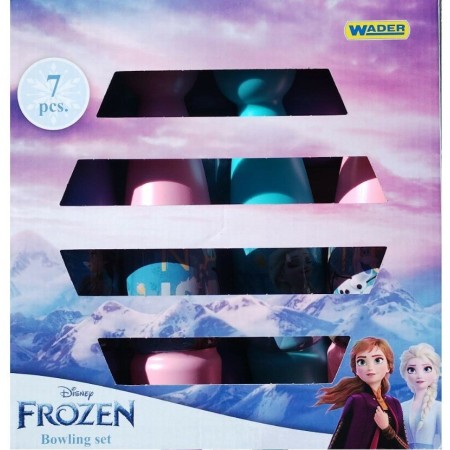 Birilli Bowling per Bambini Frozen 2 in Plastica 6 Birilli con Palla DFR2-3411 3 Anni+