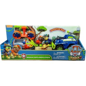Paw Patrol Jungle Explorer 2 Pack Veicoli Chase Zuma con Personaggi 3 Anni+