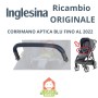 Corrimano Inglesina Aptica Passeggino per Modelli Fino al 2022 Davantino Blu Ecopelle Ricambio Originale