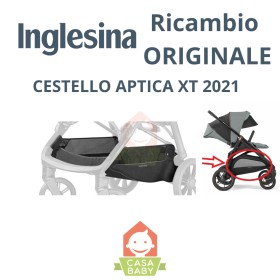 Cestello Inglesina Aptica XT per Modelli 2020 Ricambio Originale Cestino Portaoggetti Passeggino Nero