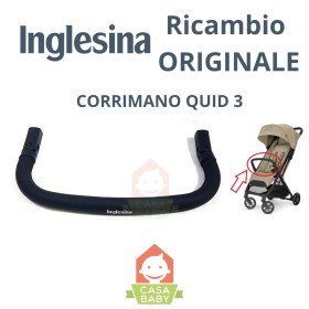 Corrimano Passeggino Quid 3 Inglesina Ecopelle Nero Davantino Ricambio Originale