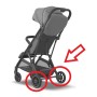 Inglesina Now Ruote Posteriori Passeggino Ricambio Originale Nere Coppia 2 Ruote