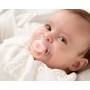 Ciuccio 6-12 mesi Set 2 Ciucci Rosa e Grigio Femmina in Silicone Kiokids