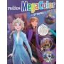Libro da Colorare Frozen con Stickers Mega Album con Disegni Grandi
