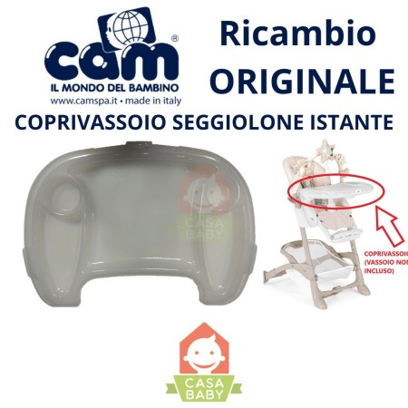 Coprivassoio Seggiolone Pappa Istante Cam Bianco Trasparente Ricambio Originale