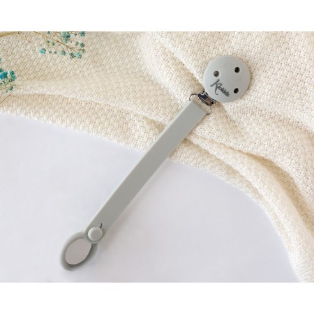 Catenella Ciuccio in Silicone Grigio 0 Mesi+ Kiokids
