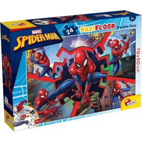 Puzzle Spiderman 24 Pezzi 3 Anni+ Lisciani Maxi Floor Double Face 70x50 cm Marvel