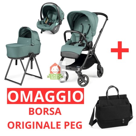 Trio Peg Perego Switch Jade 2026 SLK con Stand By Me e Borsa IN OMAGGIO