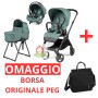 Trio Peg Perego Switch Nordic Blue 2026 SLK con Stand By Me e Borsa IN OMAGGIO