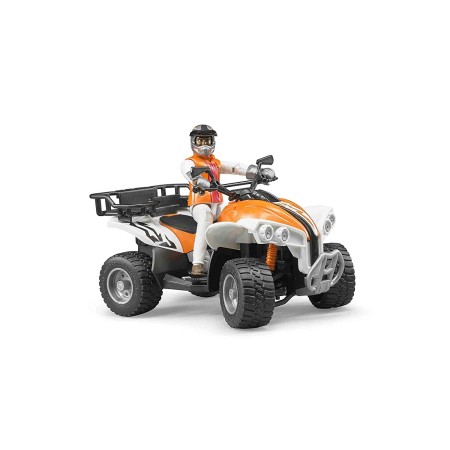 Bruder 63000 Quad Arancio con Autista 4a+