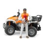 Bruder 63000 Quad Arancio con Autista 4a+
