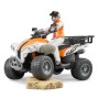 Bruder 63000 Quad Arancio con Autista 4a+