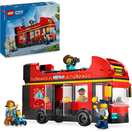 Lego City 60407 Autobus Turistico Rosso a Due Piani 4 Anni+