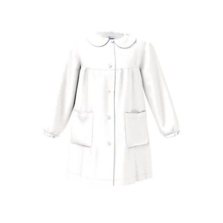 Grembiule Bianco Scuola Elementare Siggi Bambina 6 Anni 116 cm tg.65 45GR3011 Dieci e Lode