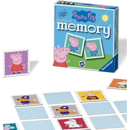 Memory Peppa Pig Gioco per Bambini 48 Carte Ravensburger 3 Anni+
