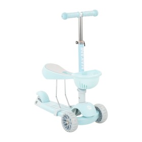 Monopattino con Seduta Bambini 2 Anni 3 Ruote con Luci Azzurro Candy Blue Makani
