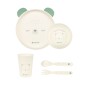 Set Pappa 6 Mesi+ con Piatti, Bicchiere e Posate Bear Mint 31302040135 Kikka Boo