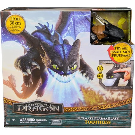 Dragon Trainer Sdentato Sputafuoco Drago Interattivo 38 cm 4 Anni+ Spin Master