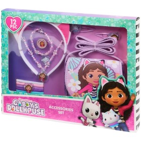 Gabby 's Dollhouse Set Accessori con Borsa, Cerchietto, Pinzette, Elastici e Gioielli 3 Anni+