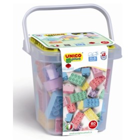 Unico Plus Costruzioni Compatibili 60 Pezzi Secchiello 8508-0000 Androni 18 Mesi+