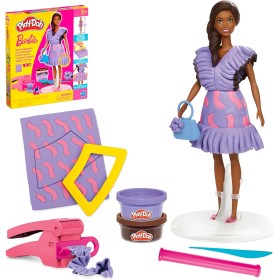 Play Doh Barbie Set Fashionista con Bambola Pasta da Modellare 3 Anni+ Hasbro
