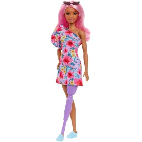 Barbie Fashionistas 189 Bambola Vestiti alla Moda e Protesi alla Gamba HBV21 Mattel 3 Anni+