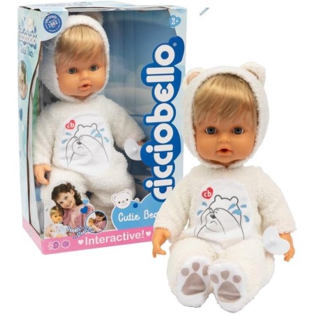 Cicciobello Cutie Bear Bambola 42 cm Interattiva CCBK5000 Giochi Preziosi 2 Anni+