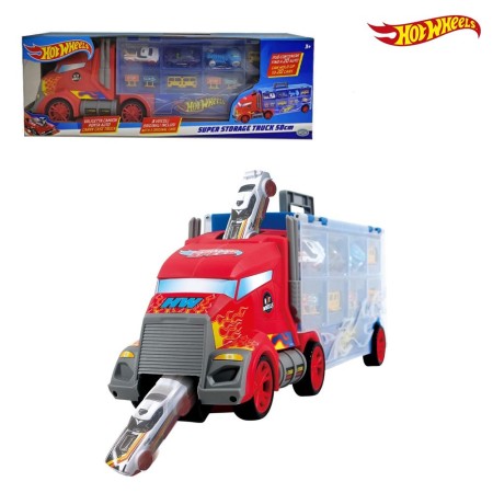 Hot Wheels Camion Trasportatore Porta Macchine Super Storage Truck 50 cm Bisarca ODS 42037 3 Anni+