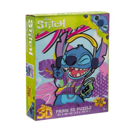 Puzzle 3D Stitch Olografico Stitch Music 200 Pezzi Disney 5 Anni+