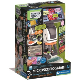 Clementoni Microscopio Smart AI Scienza e Gioco Laboratorio con Telecamera Wifi per Bambini 19387 8 Anni+