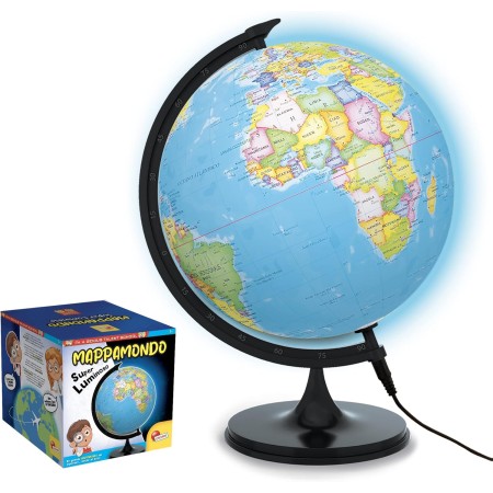 Mappamondo Luminoso 35 cm Globo Super Luminoso con Luce 7 Anni+ Lisciani
