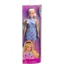 Barbie Fashionistas n.237 con Capelli Biondi Ondulati, Abito Azzurro e Fiocchi HYT93 Mattel 3 Anni+