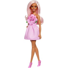Barbie Fashionistas n.238 con Capelli Rosa abito con Corpetto con Rosa HYT94 Mattel 3 Anni+